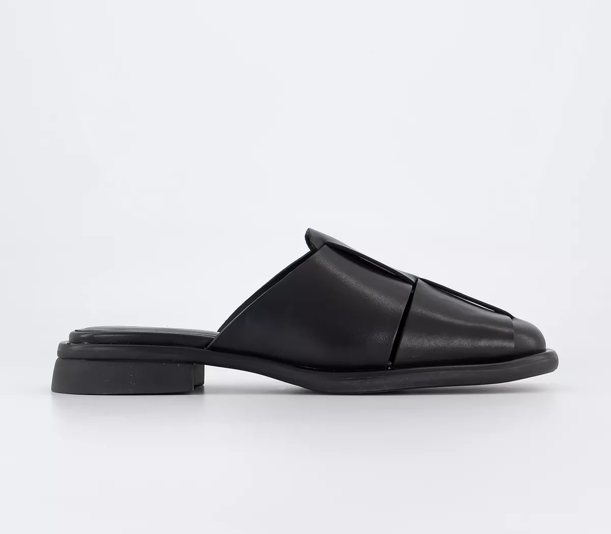 Vagabond Shoemakers Brittie Woven Mules Black Leather