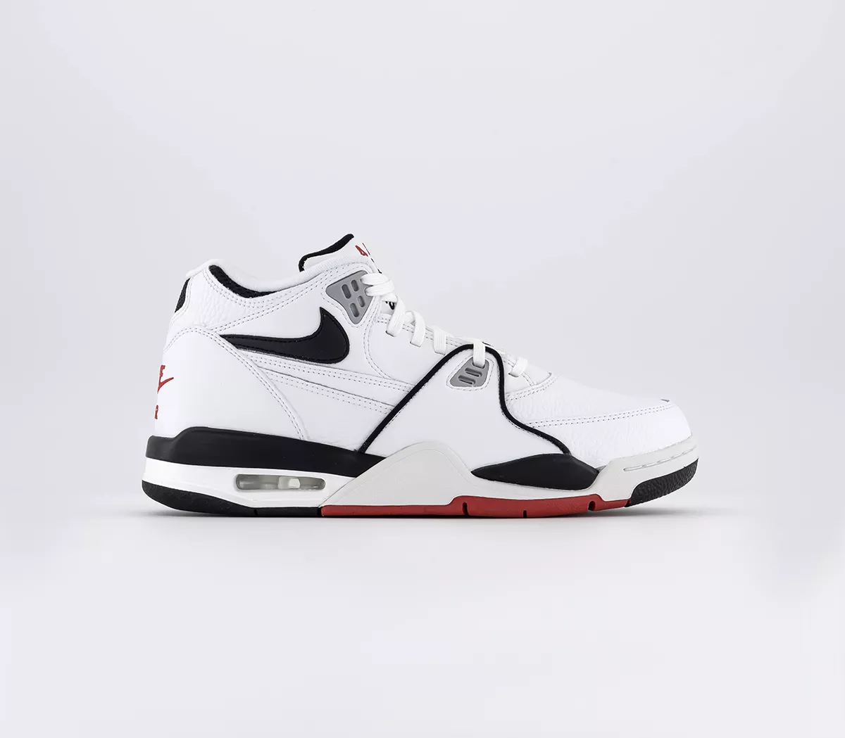 Nike Air Flight 89 Trainers  White Black Smoke Grey University Red