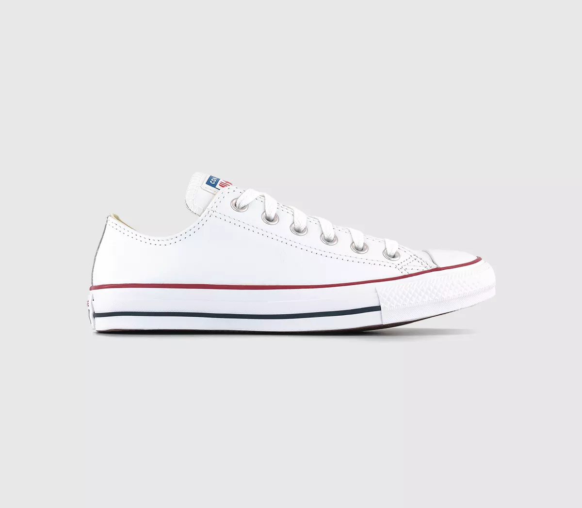 Converse All Star Low Leather Trainers Optical White