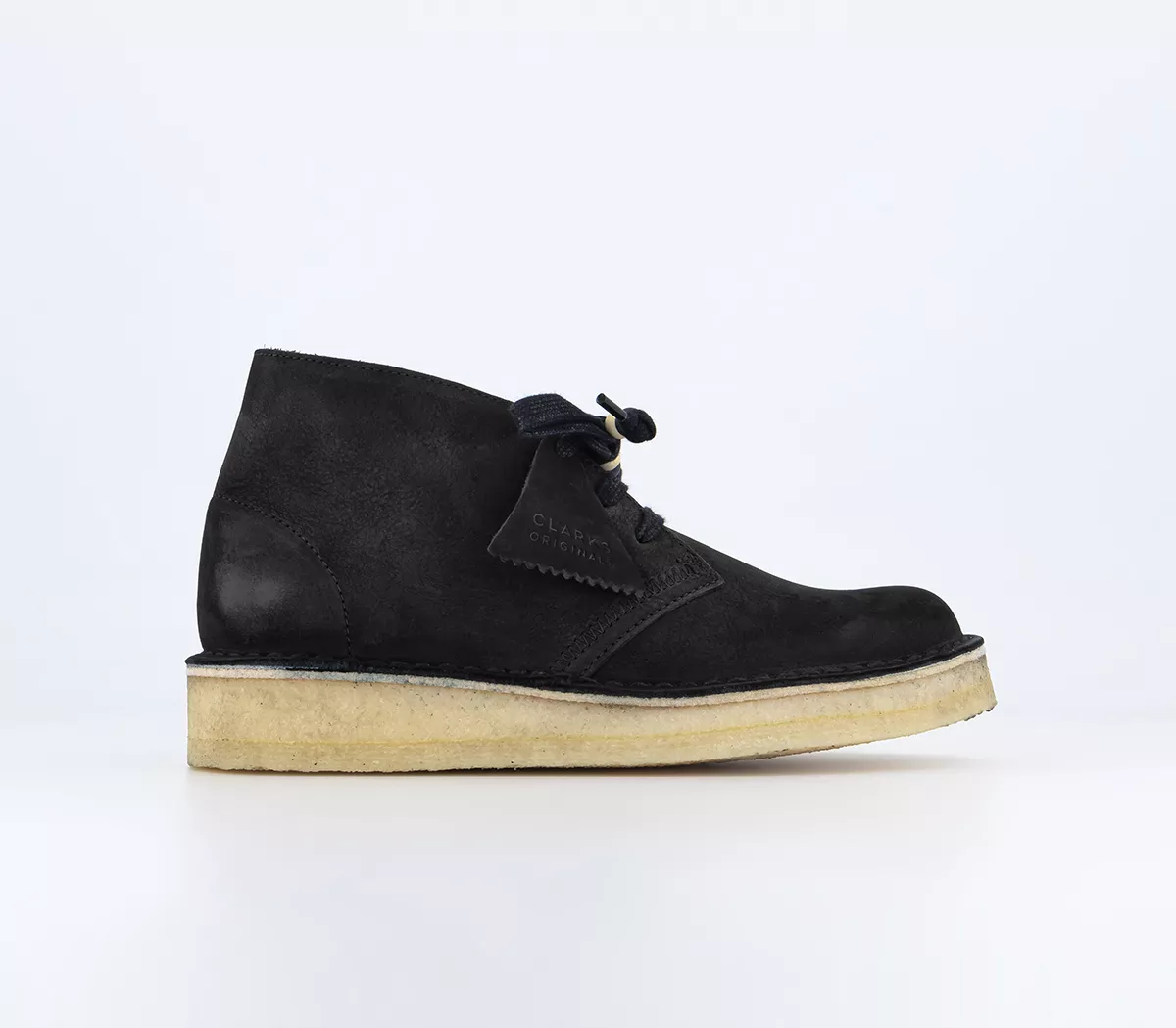 Clarks Originals Clarks Originals Womens Desert Coal Black Nubuck