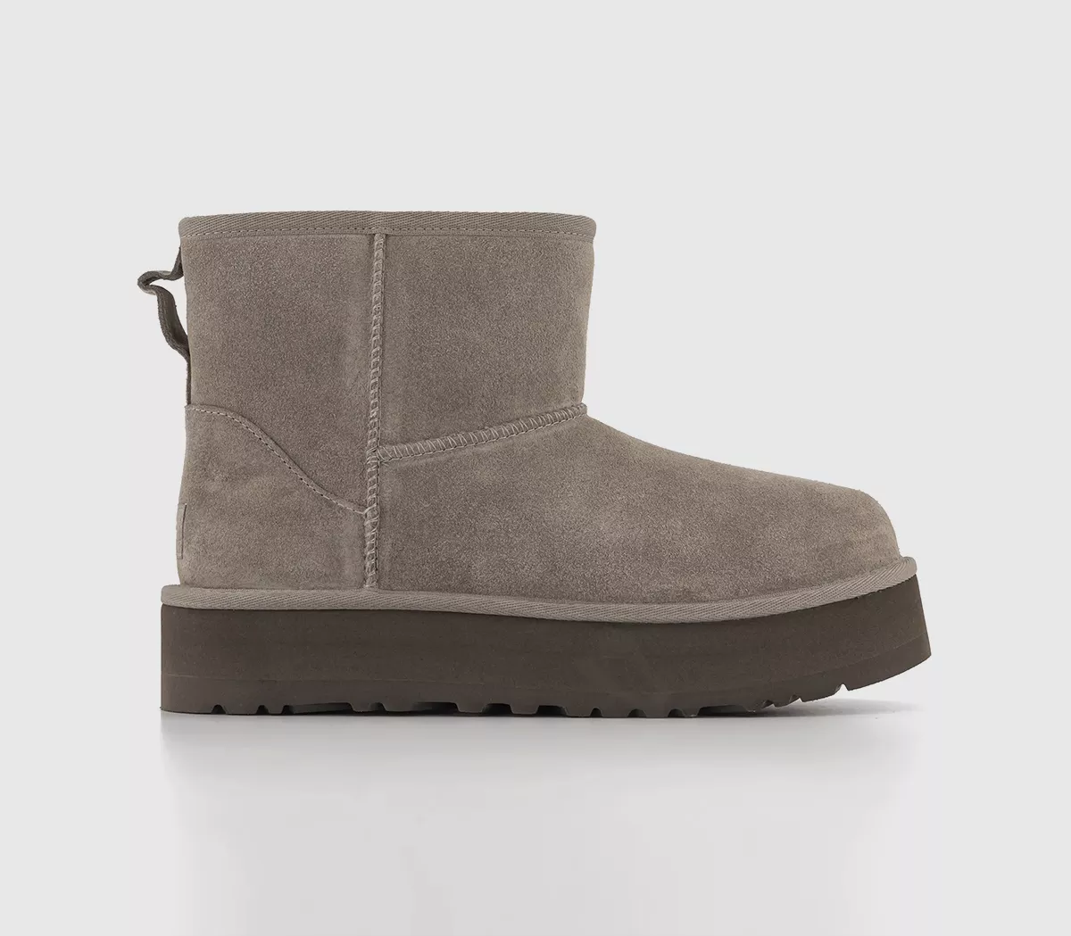 UGG Classic Junior Mini Platform Boots Smoke Plume