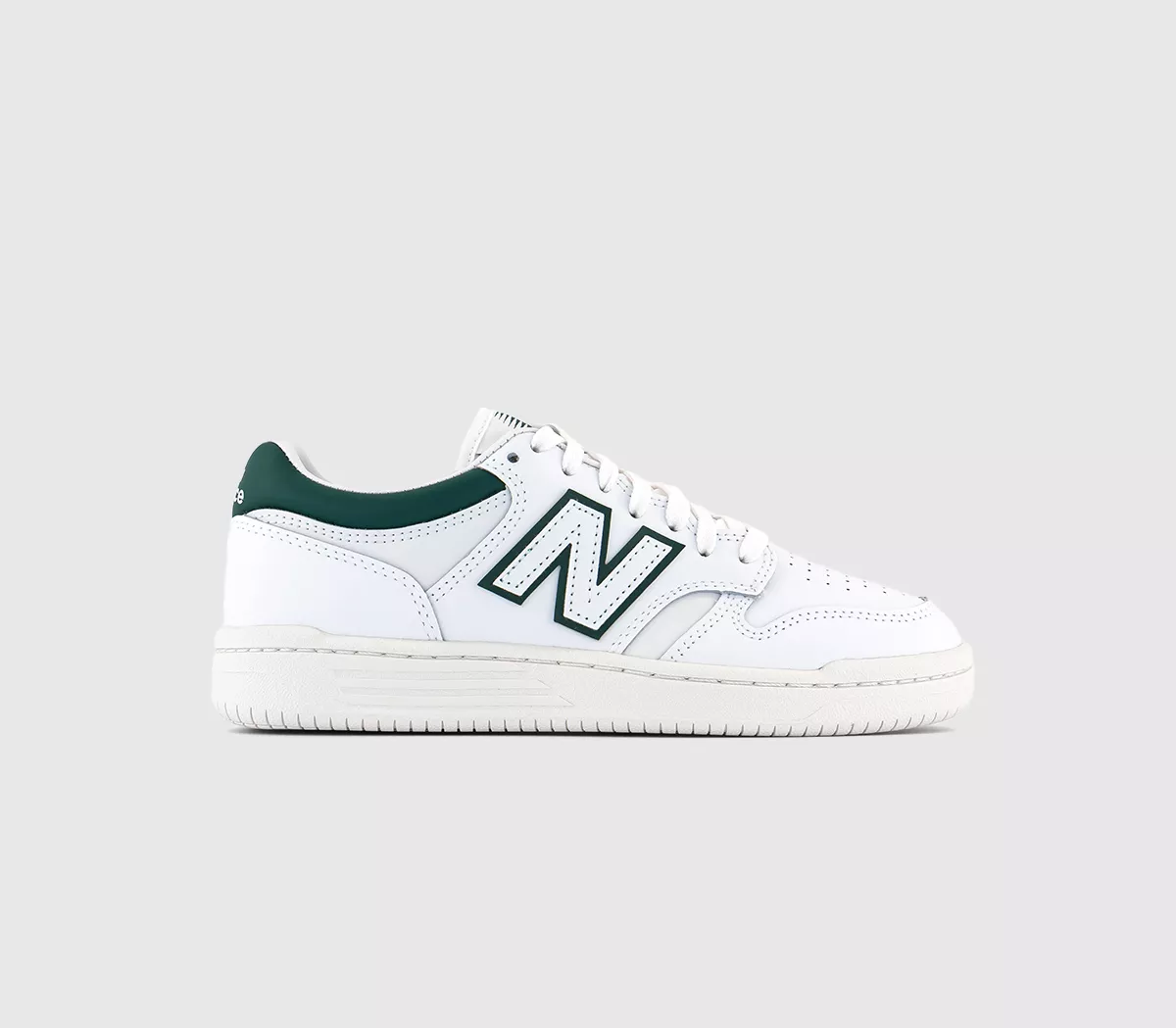 New Balance BB480 Trainers  White Green