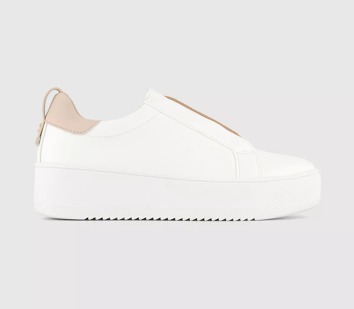 OFFICE For Keeps Slip On Trainers White Blush Mix