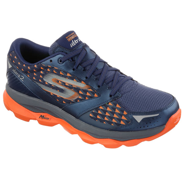 Skechers Men Extra Wide Fit (4E) Shoes - Ultra Navy/Orange