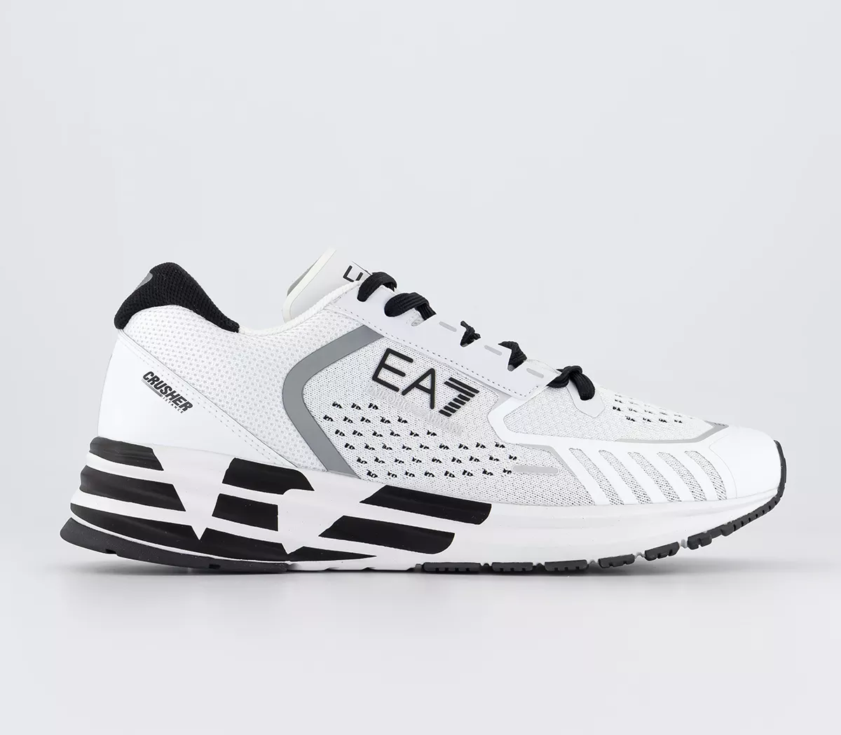 EA7 Emporio Armani EA7 Crusher Distance Reflex Trainers  White Black