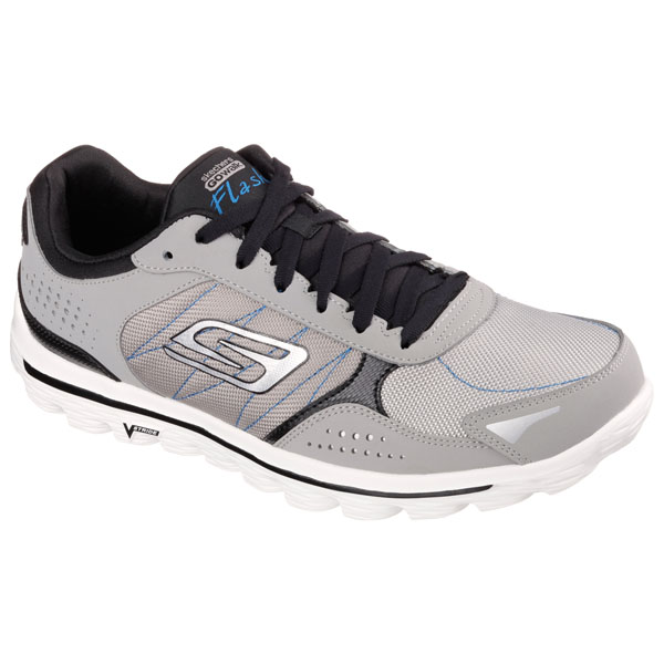 Skechers Men Extra Wide Fit (4E) Shoes - Flash DNA Gray/Black