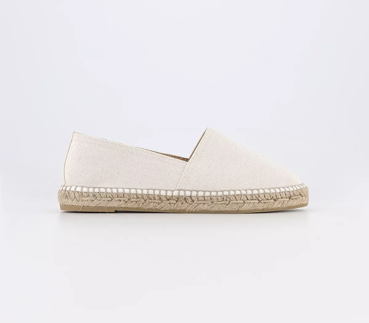 Gaimo for OFFICE Camping Slip On Espadrilles Cream Canvas