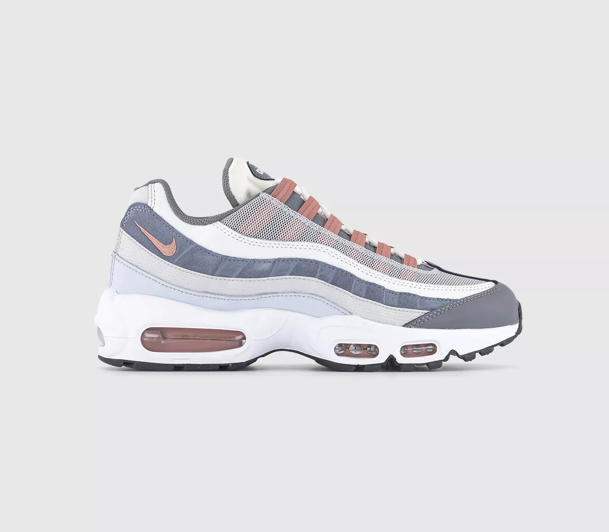 Nike Air Max 95 Trainers Vast Grey Red Stardust Cool Grey