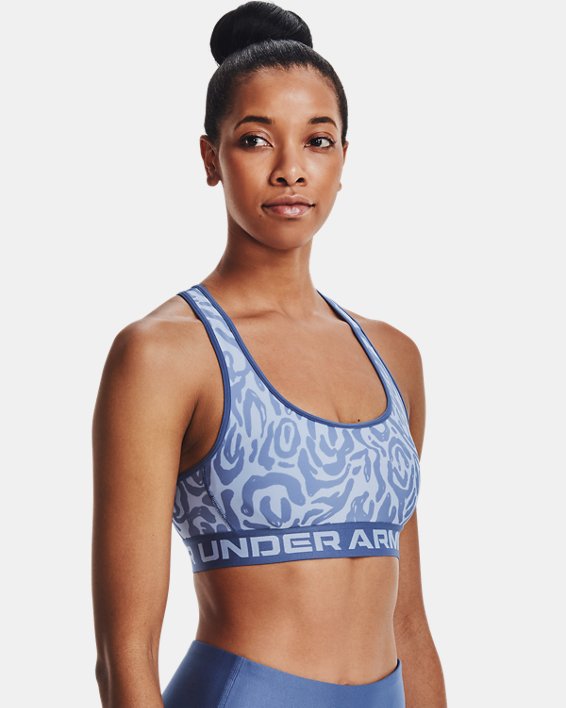 Women's Armour Mid Crossback Mid Printed Sports Bra