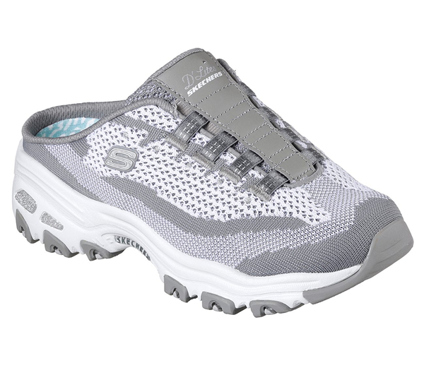 Skechers Women D'Lites - A New Leaf Gray/White