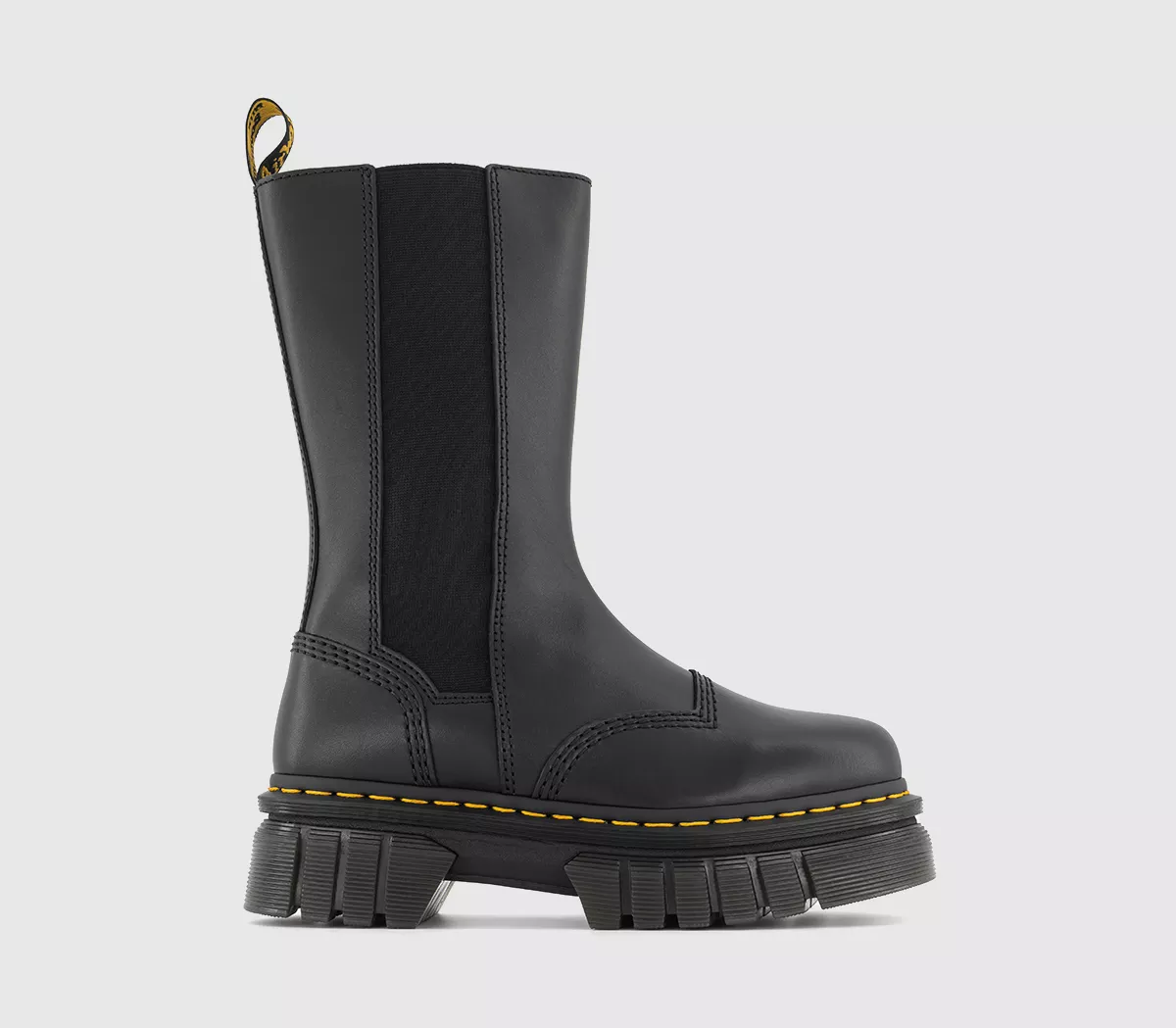 Dr. Martens Audrick Chelsea Tall Boots Black Nappa Lux