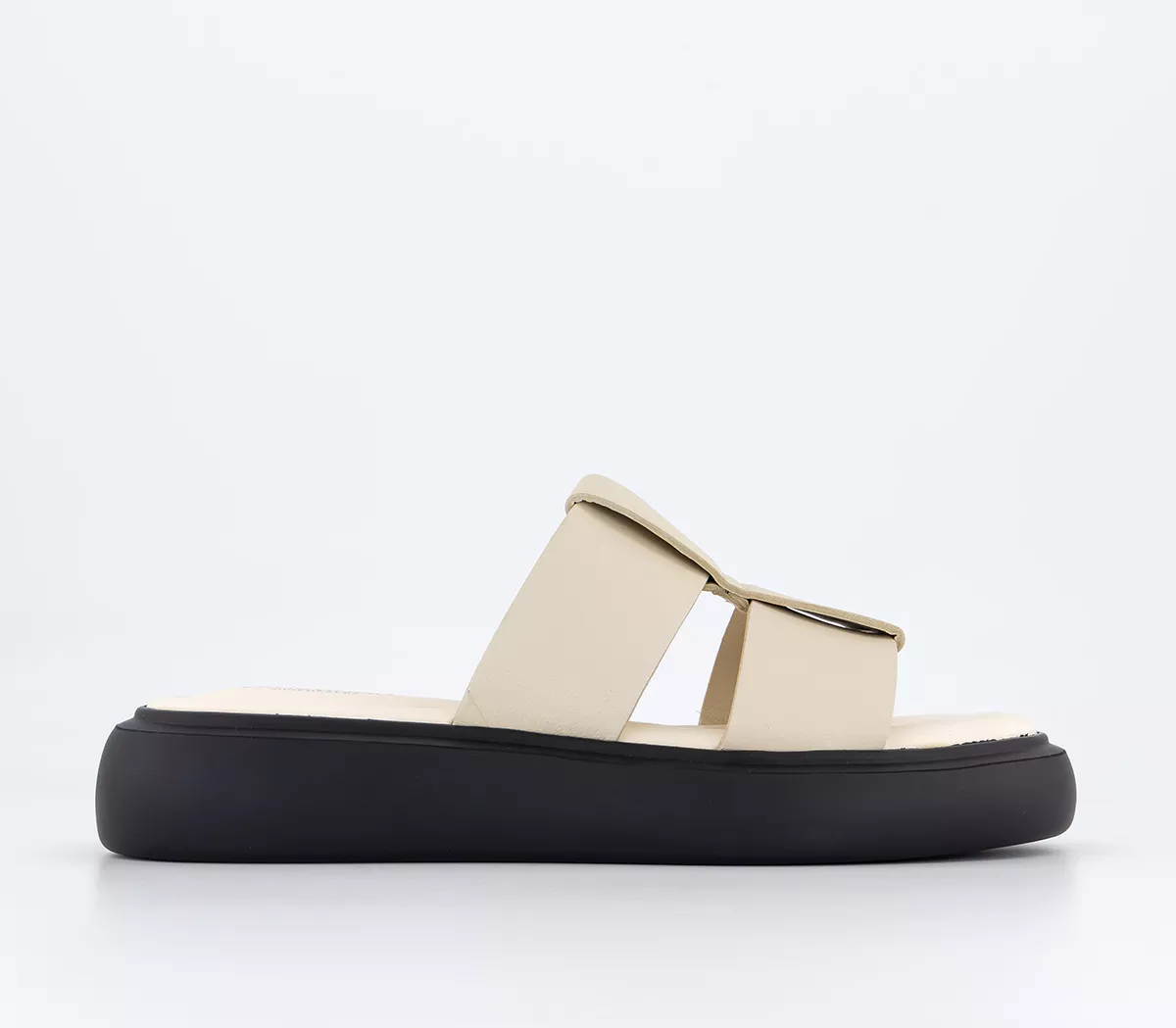 Vagabond Shoemakers Blenda Woven Slides Off White Leather