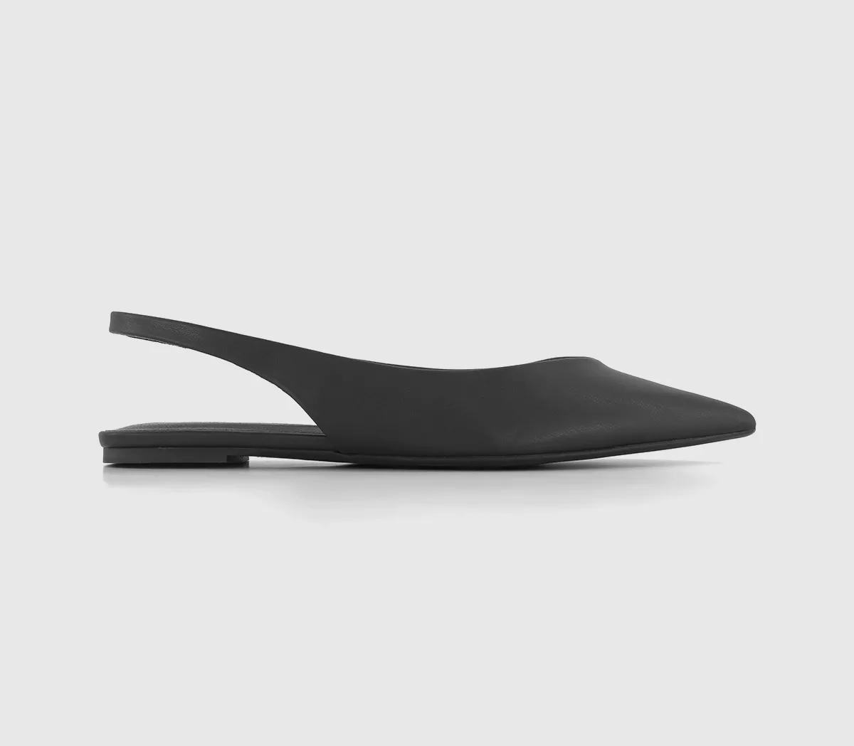 OFFICE Fling Pointed Sling Backs Black