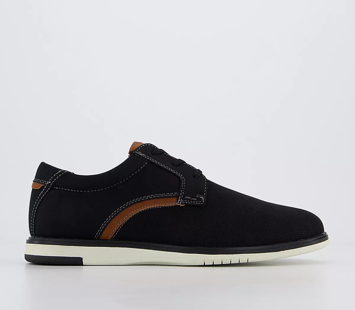 OFFICE Carlise 3 Eye Casual Hybrid Derby Shoes Black