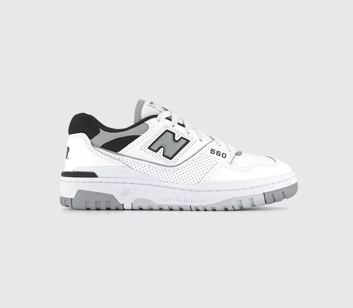 New Balance BB550 Trainers White Grey Black