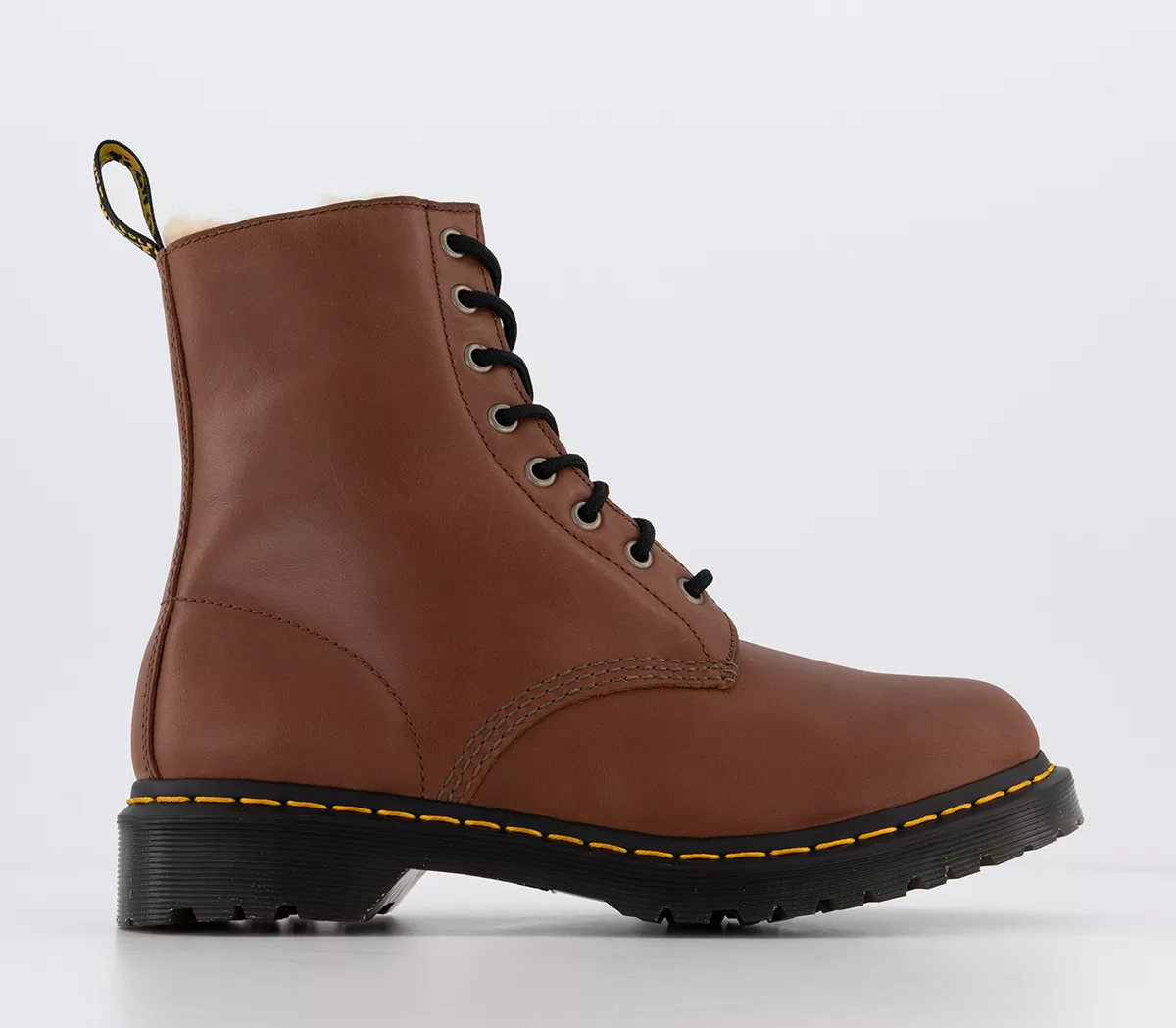 Dr. Martens 1460 Serena 8 Eye Boots Saddle Tan Farrier