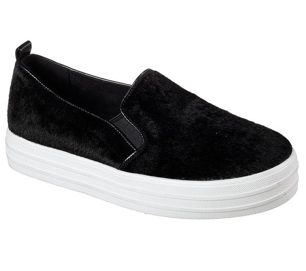 Skechers Women Double Up - Faux Real Black