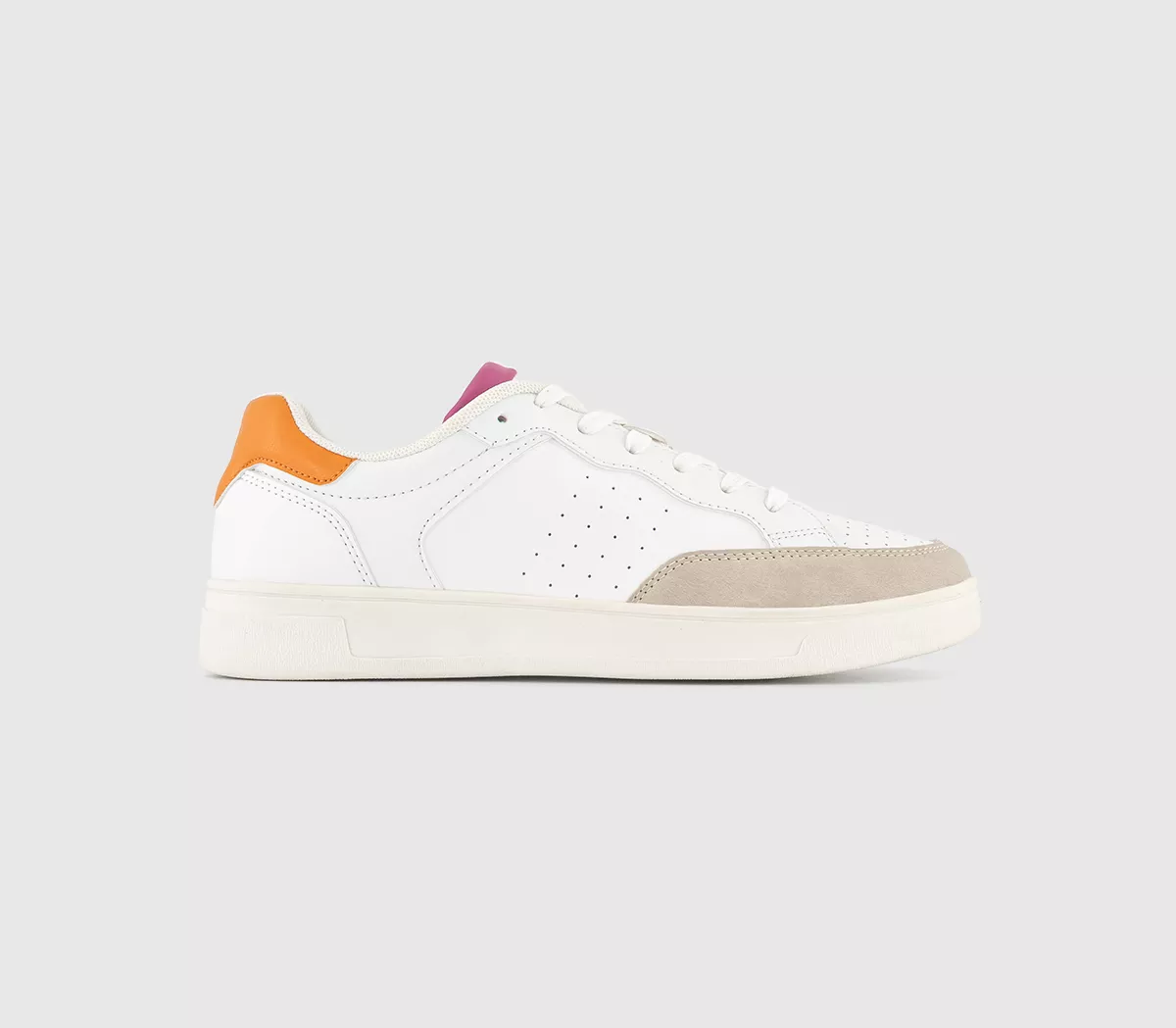 OFFICE Franatic Colour Pop Trainers White Orange
