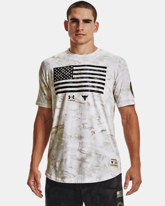 Men's Project Rock Vet Day Flag Short Sleeve