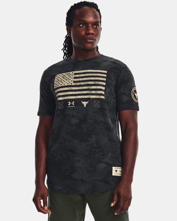 Men's Project Rock Vet Day Flag Short Sleeve