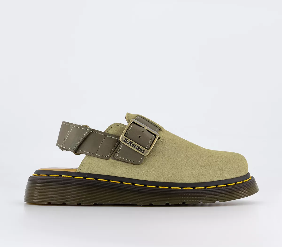 Dr. Martens Jorge II M Clogs Pale Olive Eh Suede