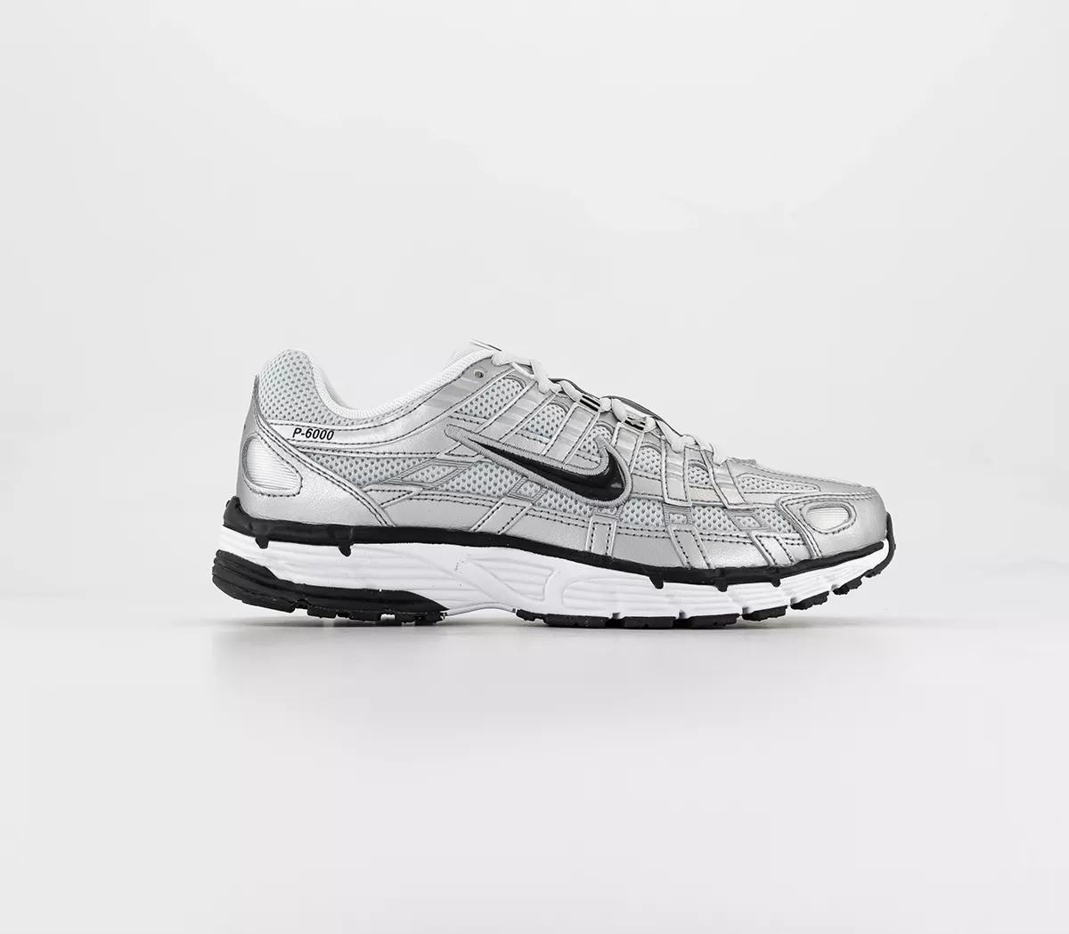 Nike P-6000 Trainers White Silver Black