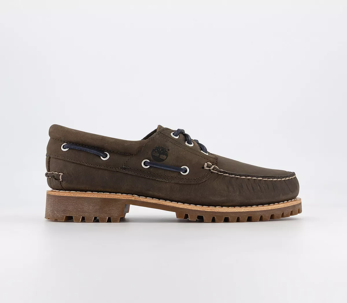 Timberland 3 Eye Classic Lug Boat Shoes  Olive