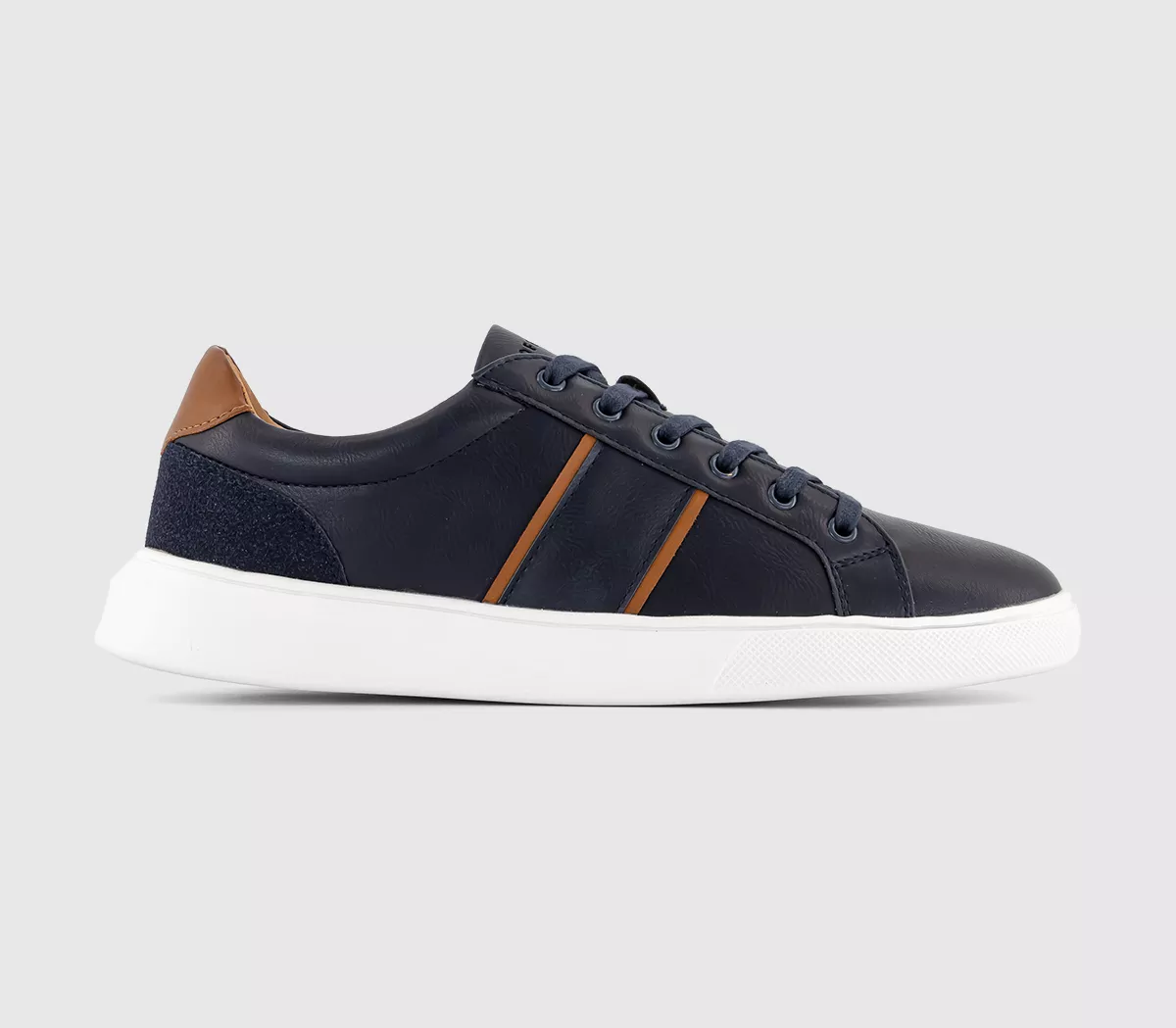 OFFICE Cade Side Stripe Trainers Navy