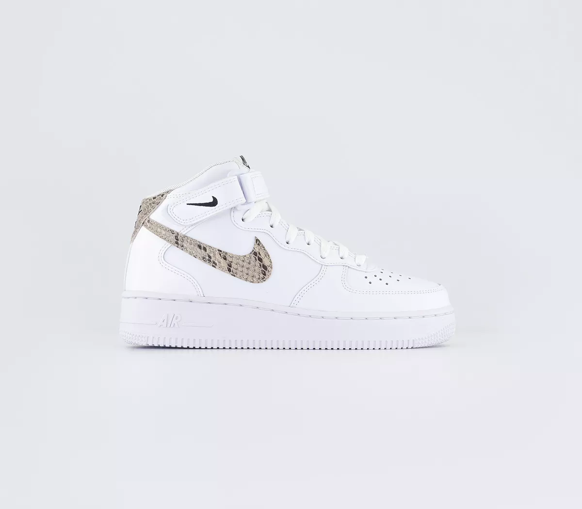 Nike Air Force 1 Mid Trainers  White Sanddrift Black