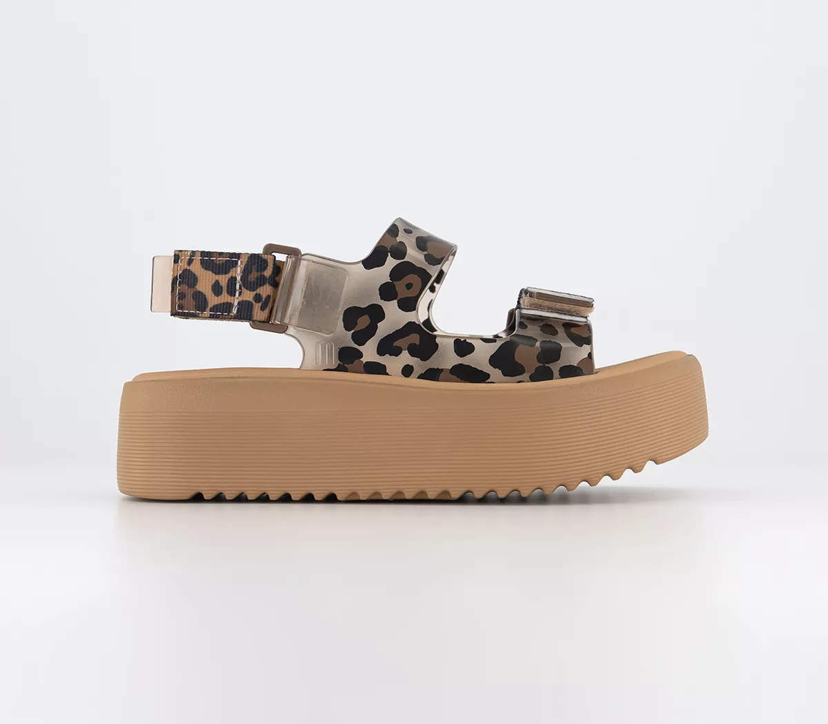 Melissa Melissa Brave Papete Platform Sandals Tan Leopard
