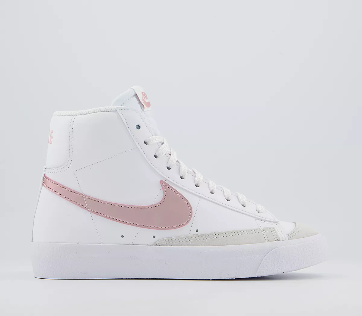 Nike Blazer Mid '77 Junior Trainers White Pink Glaze