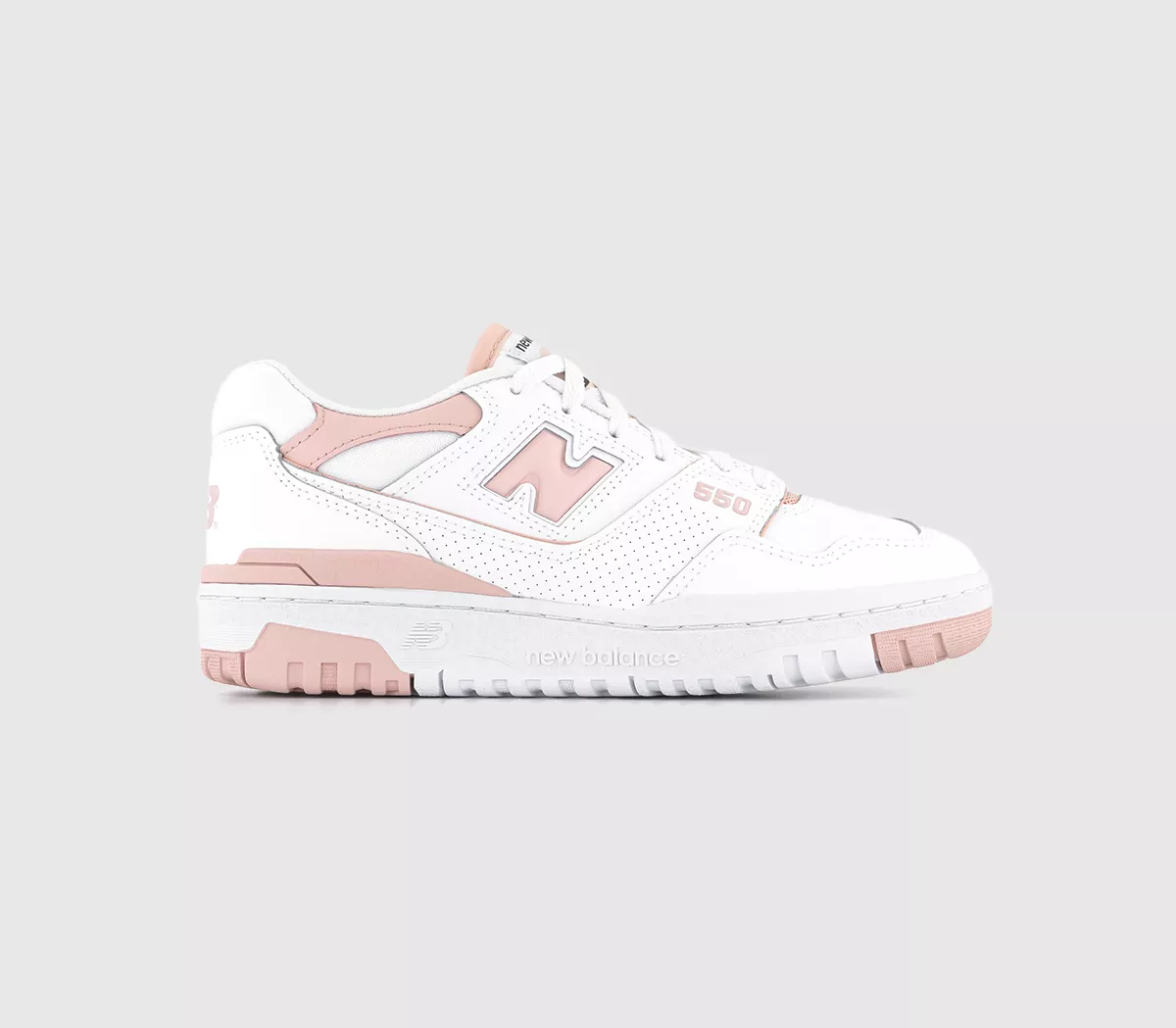 New Balance BB550 Trainers White Pink White