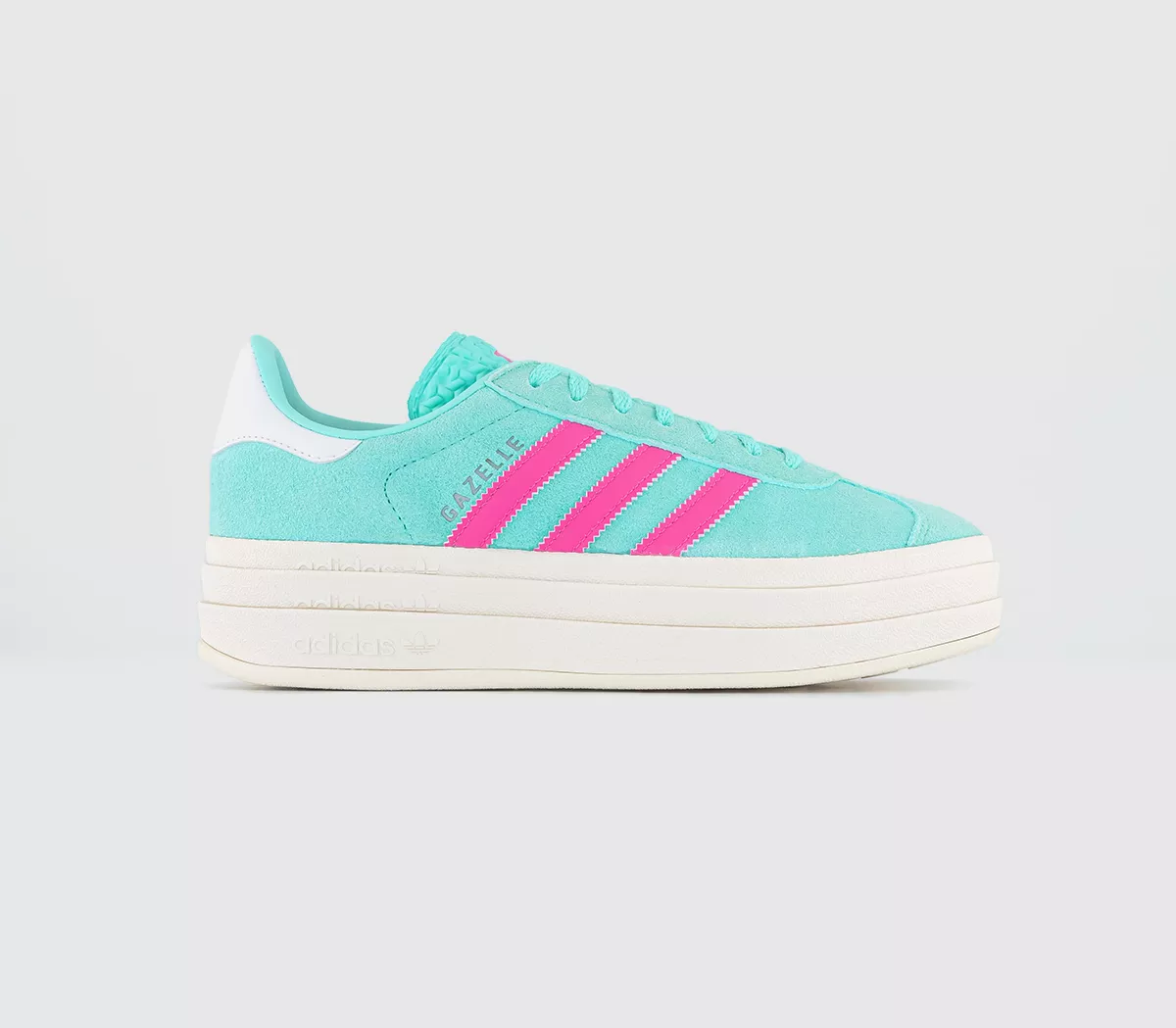adidas Gazelle Bold W Trainers  Flash Aqua Lucid Pink White