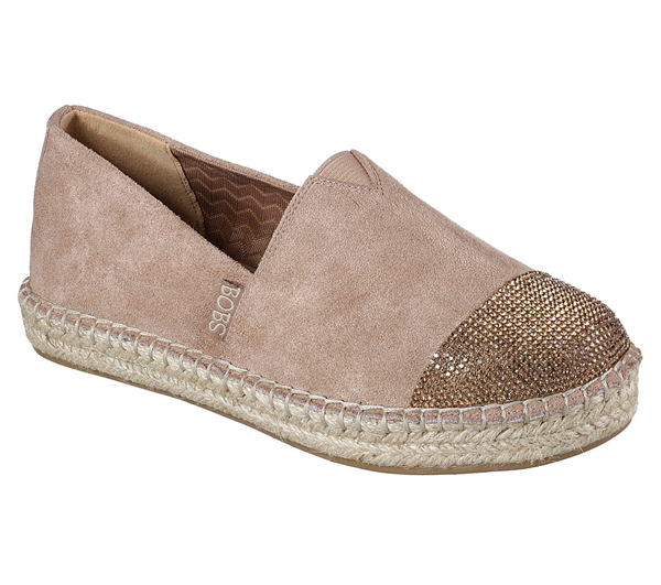 Skechers Women Bobs Lowlights - Razzy Dazzy Taupe