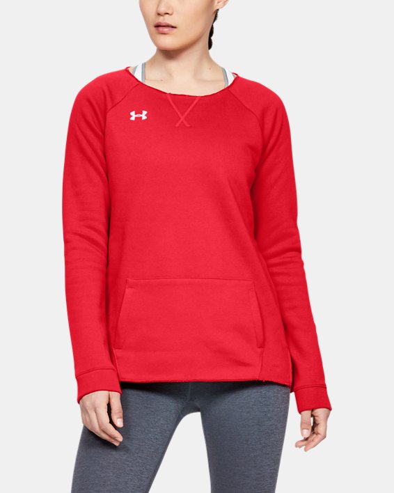 Women's UA Hustle Fleece Crew