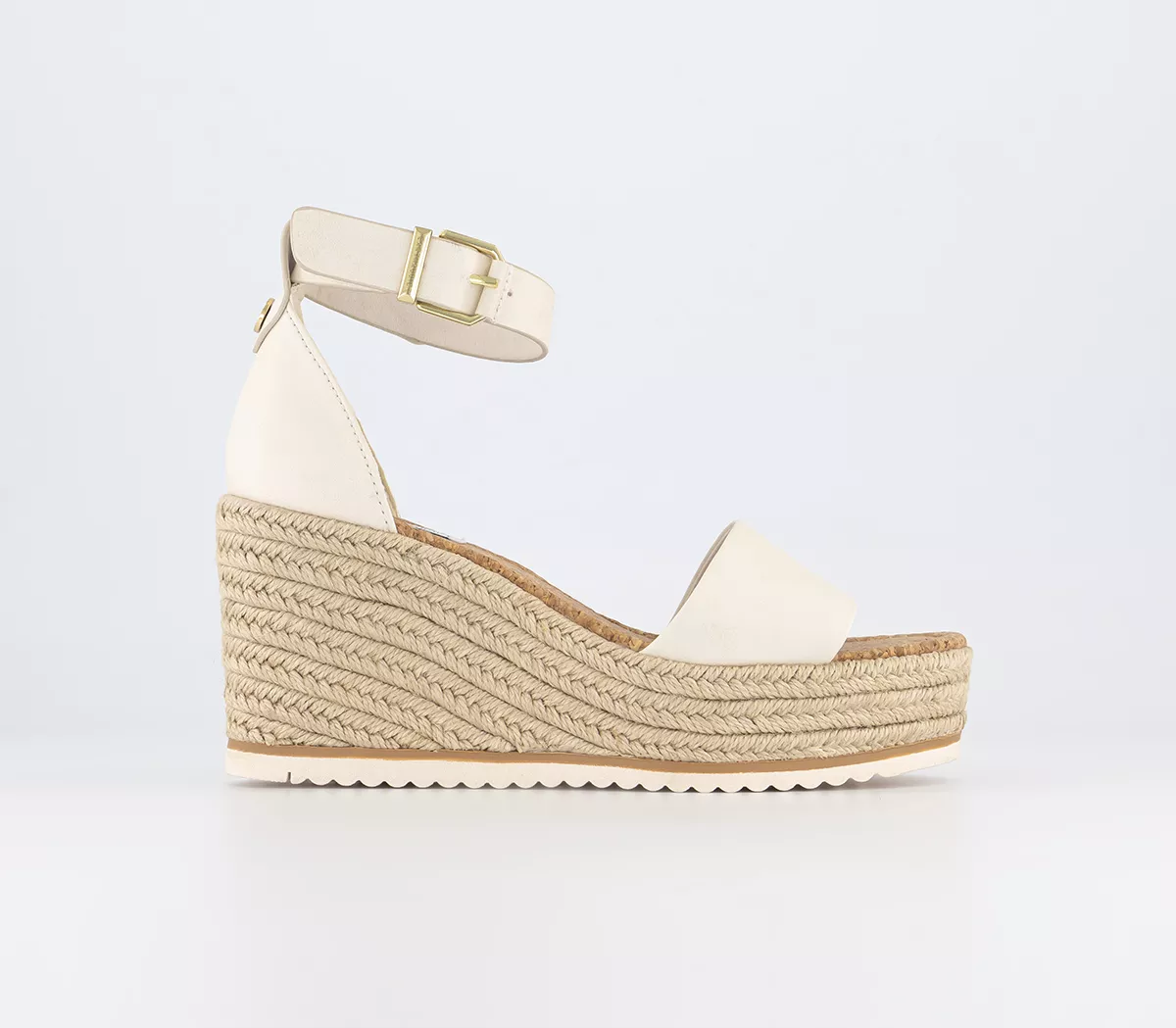 EARTHADDICT Morella Espadrille Wedges Off White