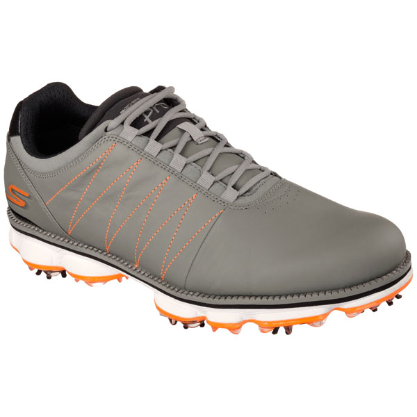 Skechers Men Extra Wide Fit (4E) Shoes - Matt Kuchar Official Gray/Orange