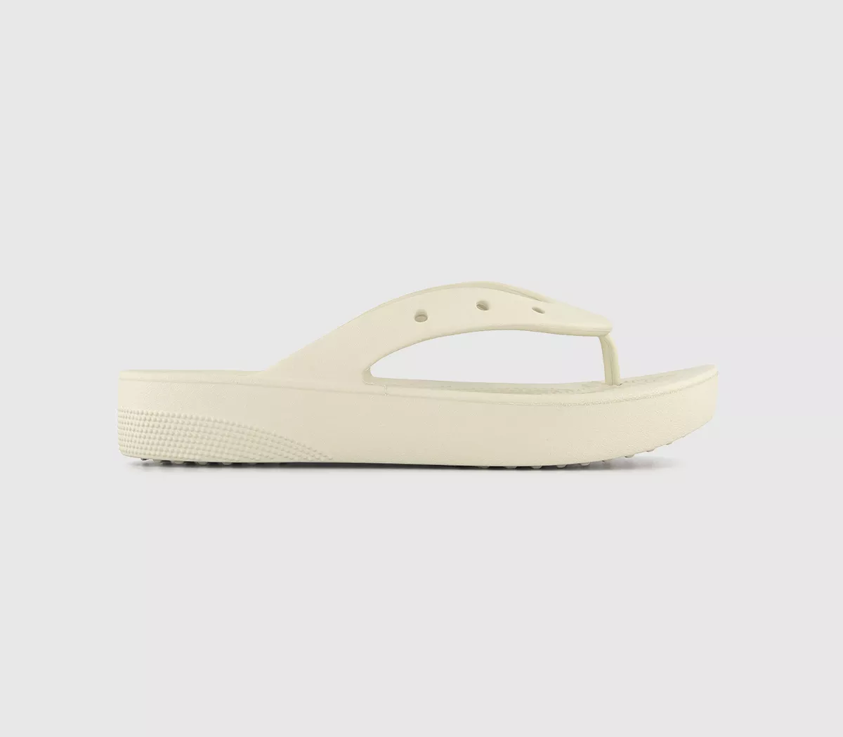 Crocs Classic Platform Flip Flops  Bone