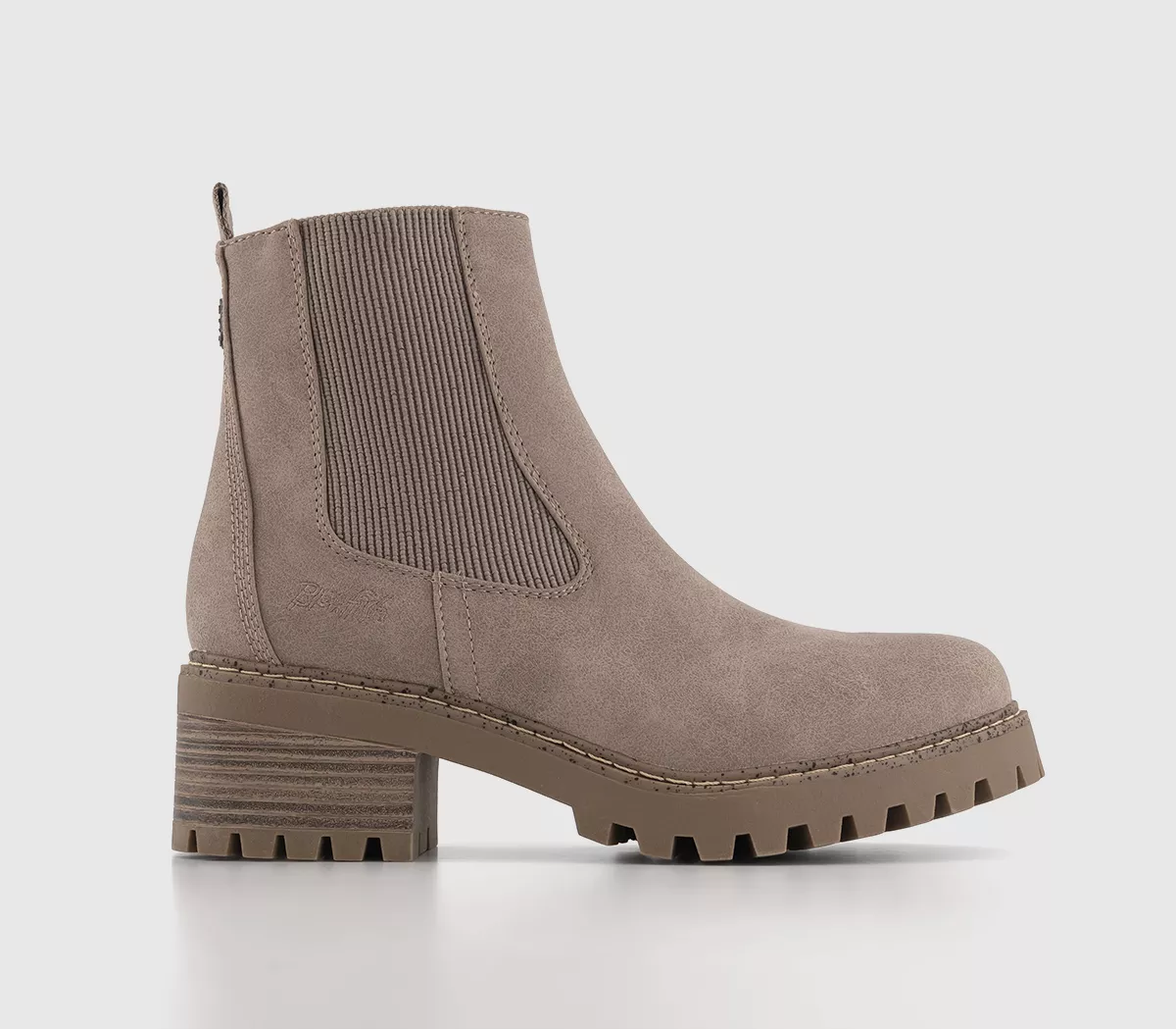 Blowfish Malibu Leven Chelsea Boots Taupe Oiled Vegan