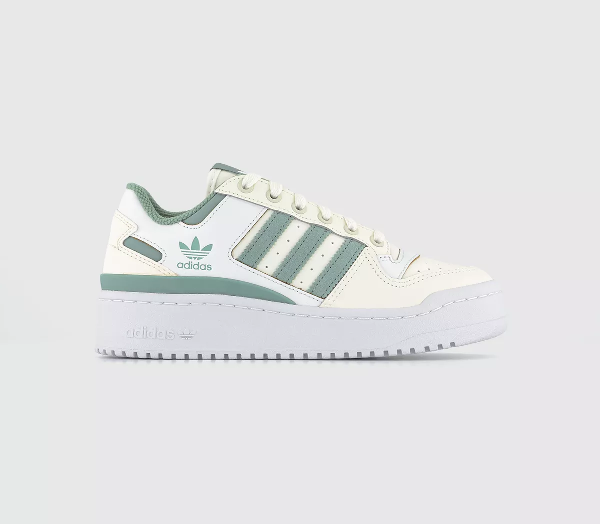 adidas Forum Bold Trainers Off White Silver Green White