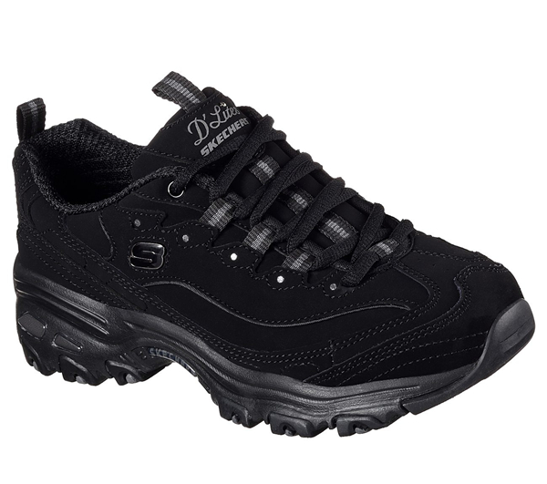 Skechers Women D'Lites - Play On Black