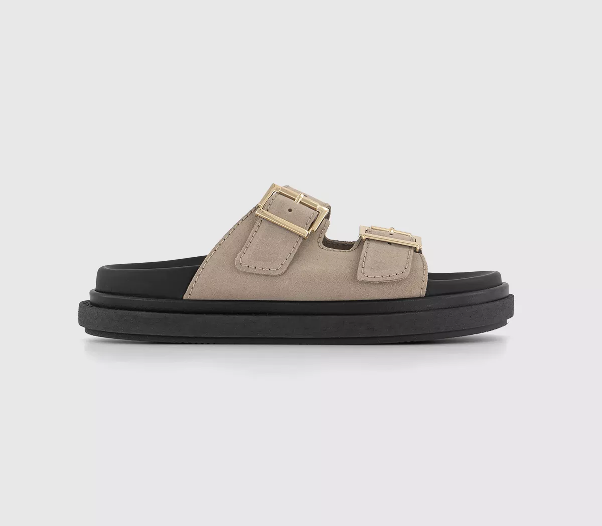 ALOHAS Buckle Strap Sandals Taupe