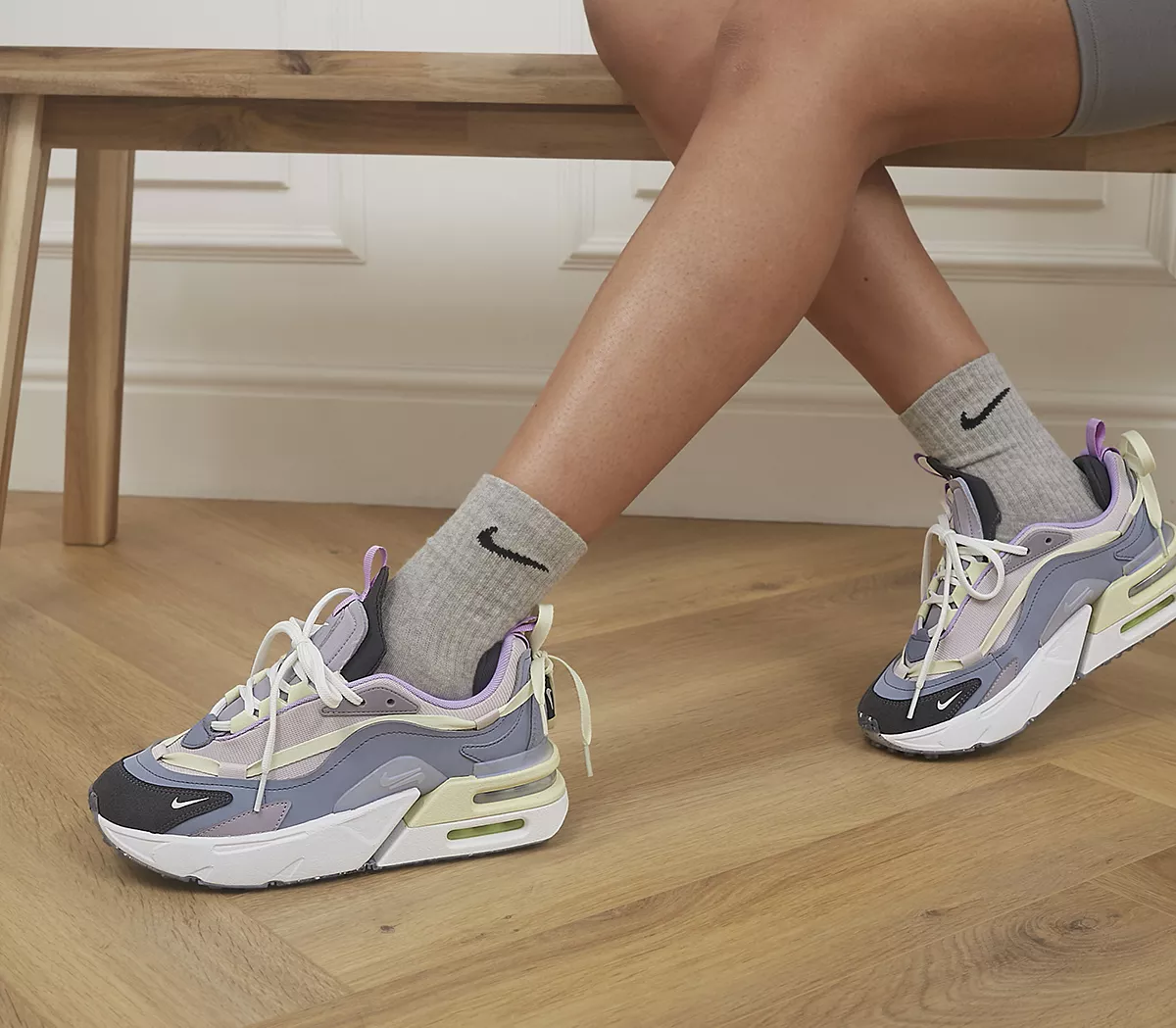 Nike Air Max Furyosa Trainers Ashen Slate Summit White Venice Provence Purple