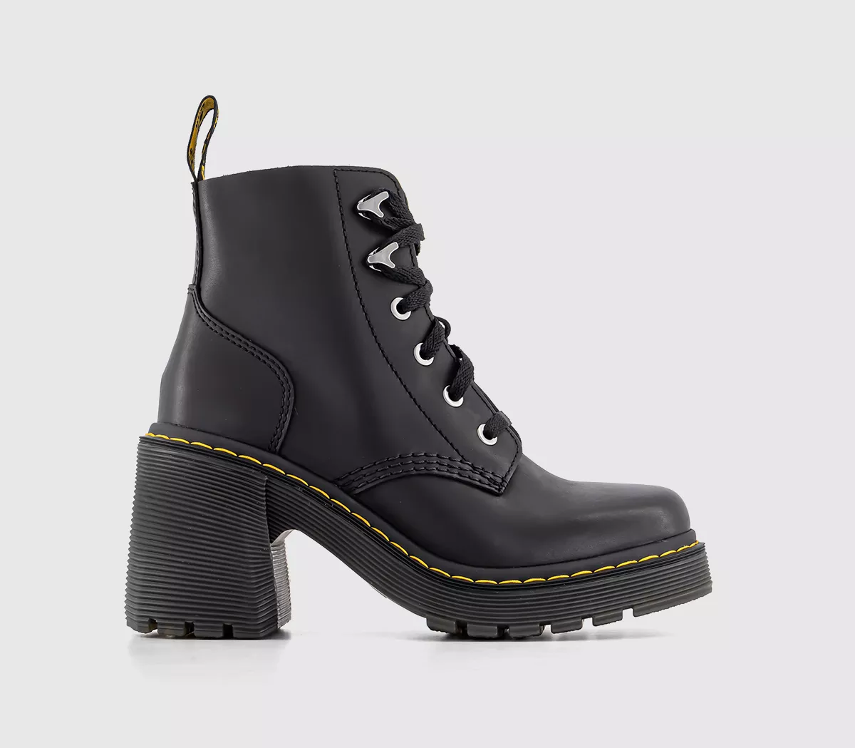 Dr. Martens Jesy 6 Eye Ankle Boots Black Sendal