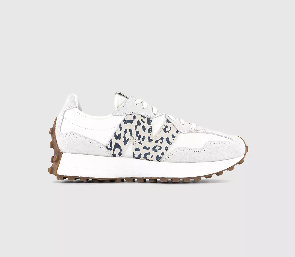 New Balance 327 Trainers Sea Salt Grey Leopard