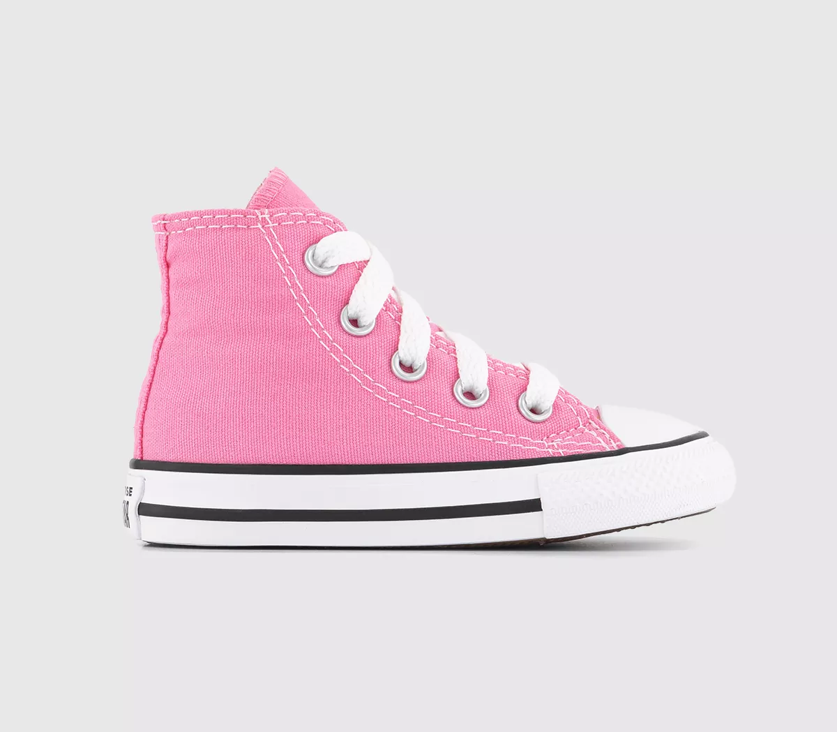 Converse All Star Hi Infant Canvas Trainers Pink Canvas