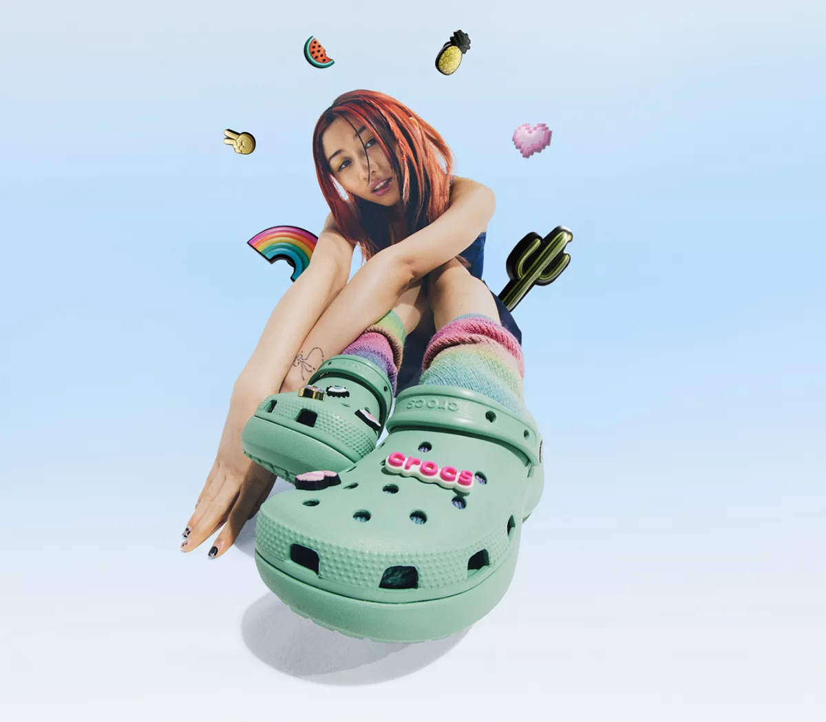 Crocs Platform Clogs Jade Stone