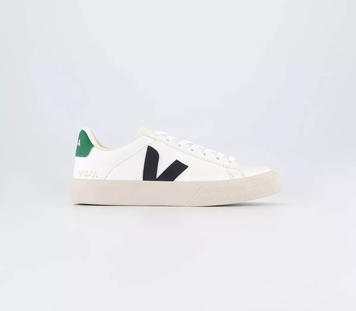 VEJA Campo Trainers  White Black Emeraude F