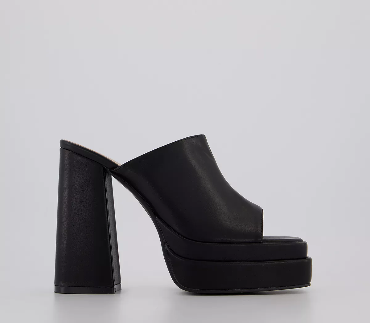 Raid Piya Platform Mules Black