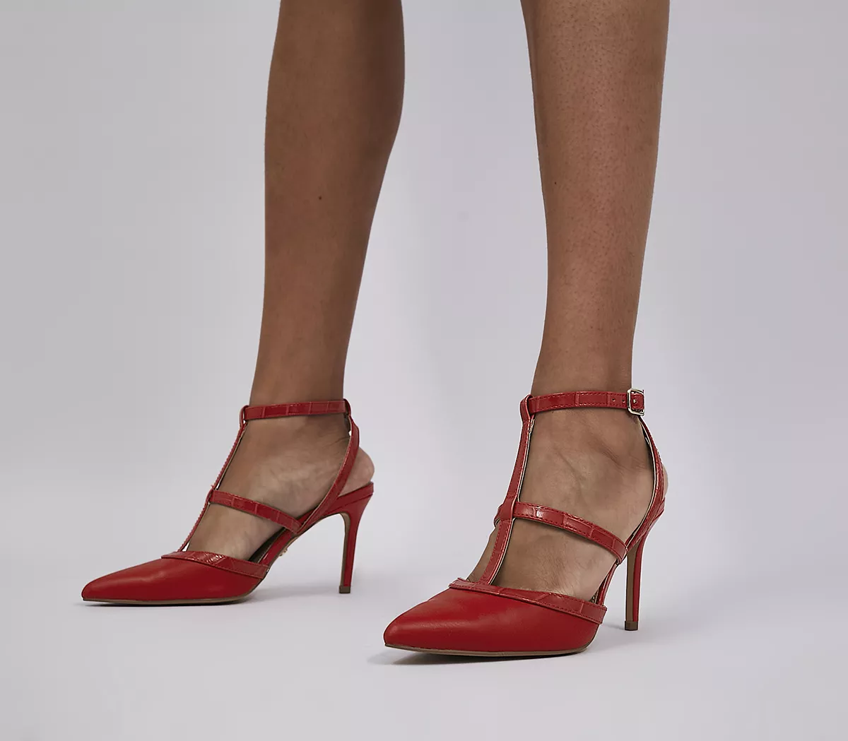 OFFICE Marsha Multistrap Courts Red Patent